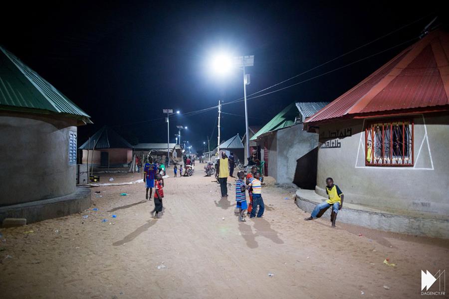 l'un des villages electrifiés par Akon