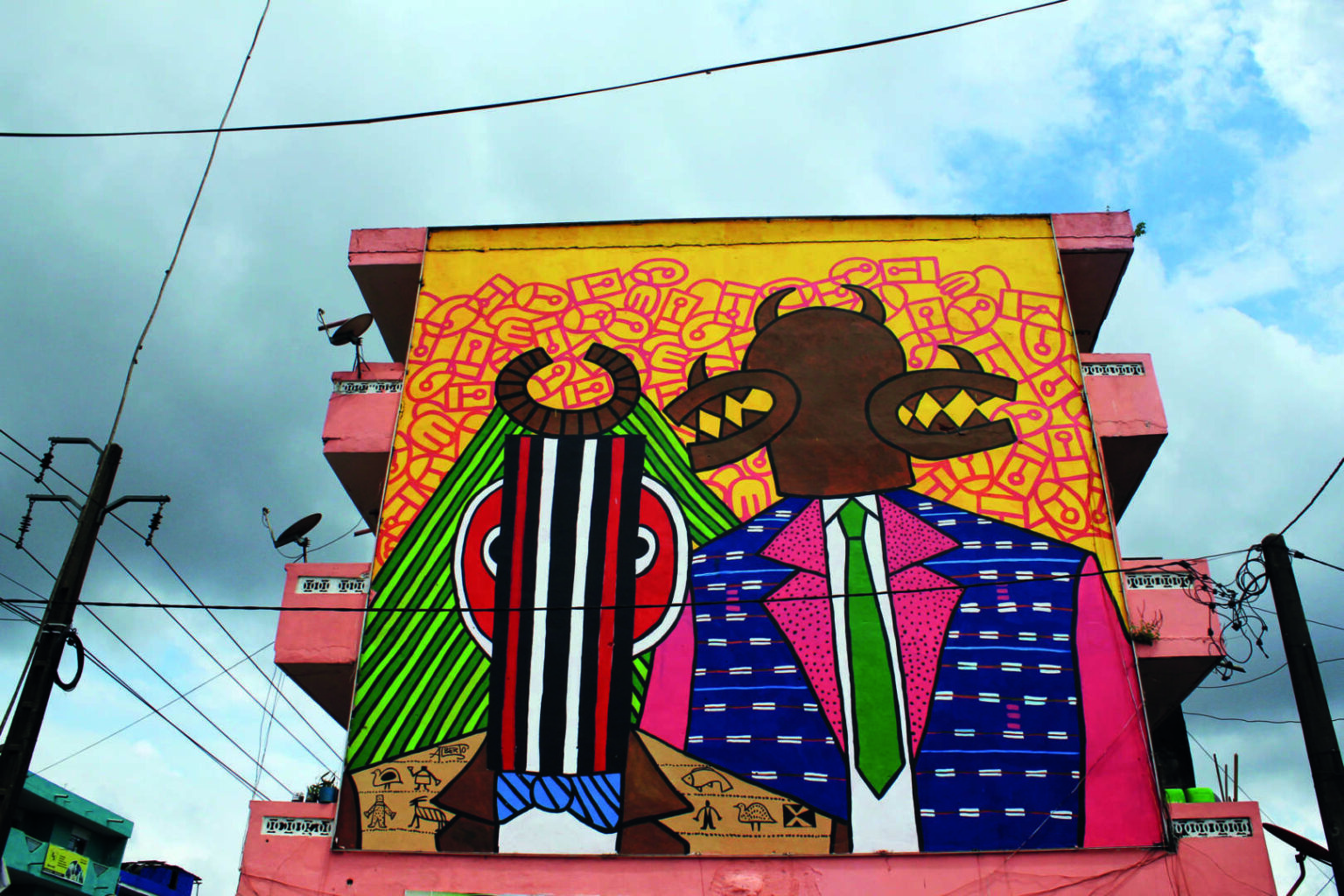 Abidjan graffiti Abobo Chaine-avion crédit photo: @BAAB CI